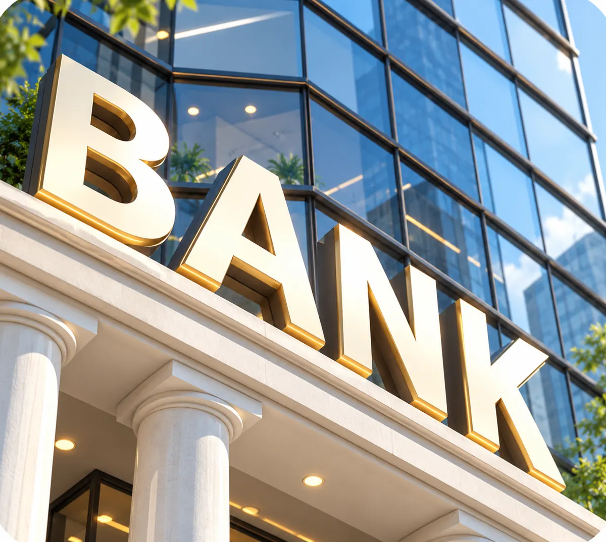 Bank façade