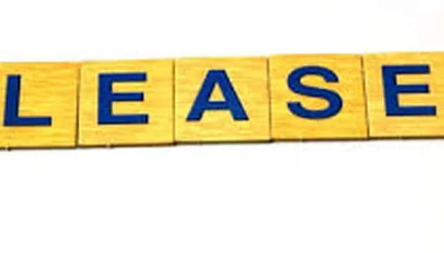 Letters spelling the word LEASE